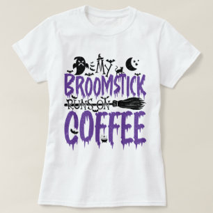 Mein Broomstick läuft Cool auf kaffensabhängigen H T-Shirt