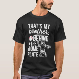 Mein Bruder Baseball Catcher Bruder eines Baseball T-Shirt