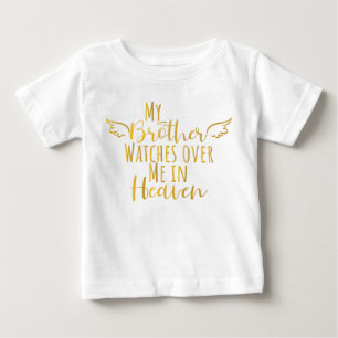 Mein Bruder beobachtet mich im Himmel Baby T-shirt