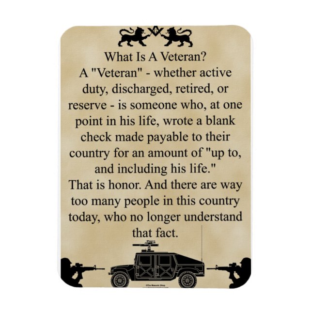 Mein Bruder, der Veteran Magnet (Vertikal)