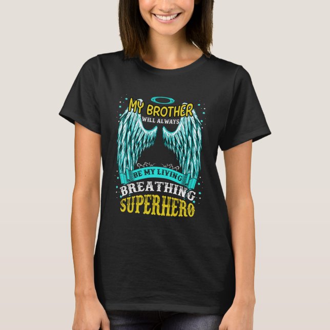 Mein Bruder im Himmel Miss Sie wird immer geliebt  T-Shirt (Vorderseite)