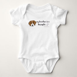 Mein Bruder ist Beagle Baby Strampler