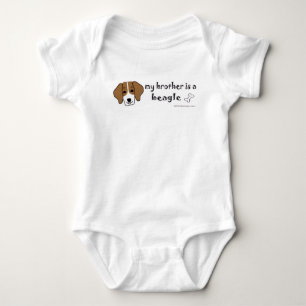 Mein Bruder ist ein Beagle Baby Strampler