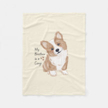 'Mein Bruder ist ein Corgi' Verspieltes Hunde-Warm