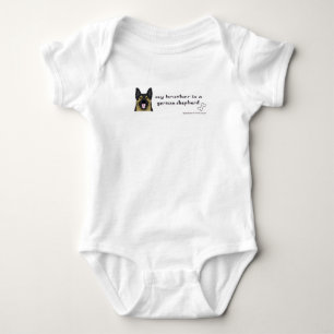 Mein Bruder ist ein deutscher Hirte Baby Strampler