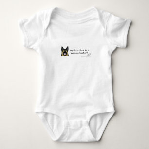 Mein Bruder ist ein deutscher Hirte Baby Strampler