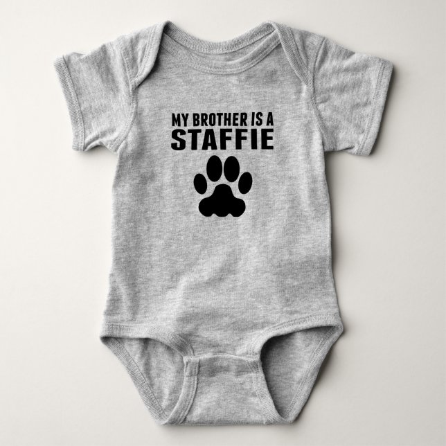 Mein Bruder ist ein Diener Baby Strampler (Vorderseite)