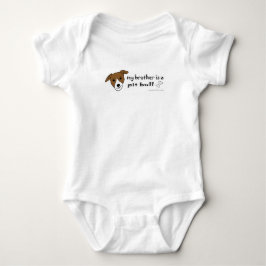 Mein Bruder ist ein Grubenbull Baby Strampler