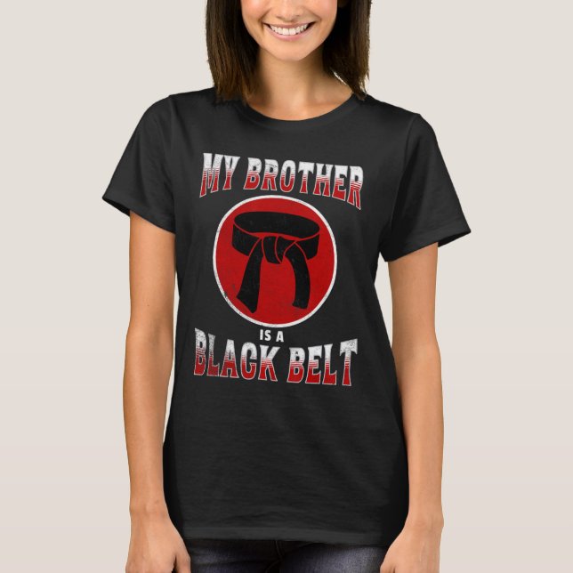 Mein Bruder ist ein Karate der Kampfkünste aus dem T-Shirt (Vorderseite)