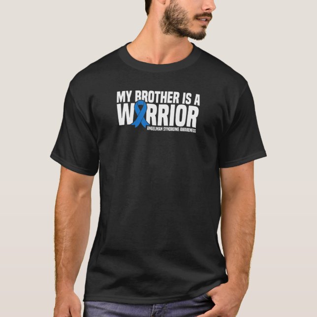 Mein Bruder ist ein Krieger-Angelman-Syndrom Aware T-Shirt (Vorderseite)