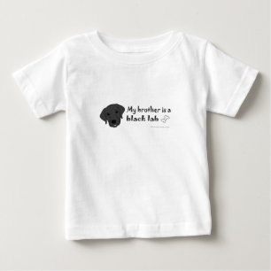 Mein Bruder ist ein schwarzes Labor Baby T-shirt