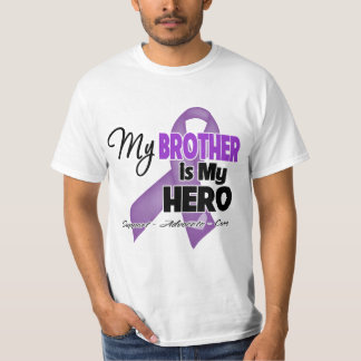 Mein Bruder ist mein Held - lila Band T-Shirt