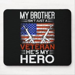 Mein Bruder ist mein Held  Stolz Amerikanischer Ve Mousepad
