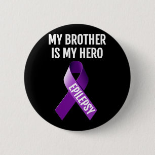 MEIN BRUDER IST MEIN HERO EPILEPSY-BEWUSSTSEIN FÜR BUTTON