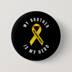 MEIN BRUDER IST MEIN HERO KINDHOOD KREBS BEWUSST. BUTTON