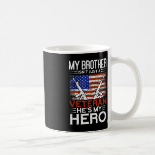 Mein Bruder ist mein herostolzer amerikanischer Ve Kaffeetasse