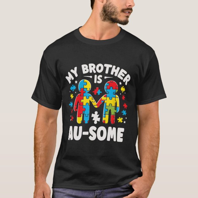 Mein Bruder ist Phantastisch Autismus, farbig T-Shirt (Vorderseite)