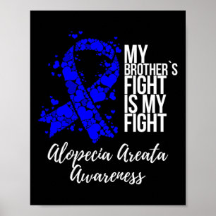 Mein Bruder kämpft gegen Alopezie Areata Awa Poster