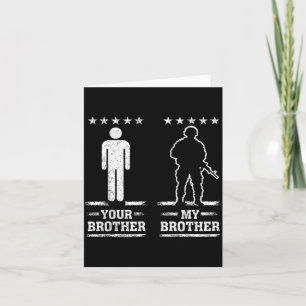 Mein Bruder Militär Stolz USA Patriotisch Karte