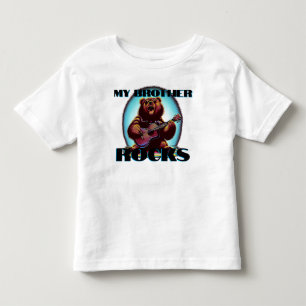 Mein Bruder rockt! Bunter Bär Kleinkind T-shirt
