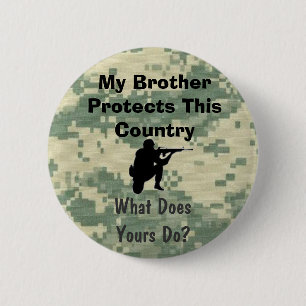 Mein Bruder schützt diese Land-Gewohnheit Button