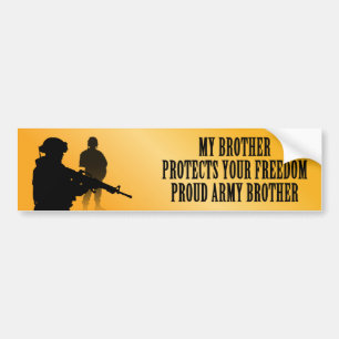 Mein Bruder schützt Ihre Freiheit (Armee-Bruder) Autoaufkleber