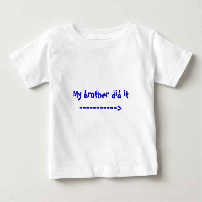 Mein Bruder tat es —> Baby T-shirt (Vorderseite)