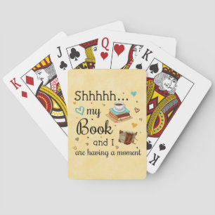 Mein Buch und ich haben einen Moment Spielkarten
