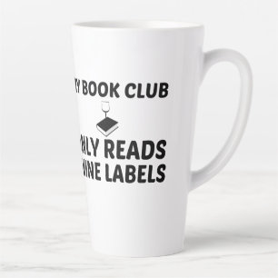 MEIN BUCHCLUB LEST NUR WEINETIKETTEN - MILCHTASSE