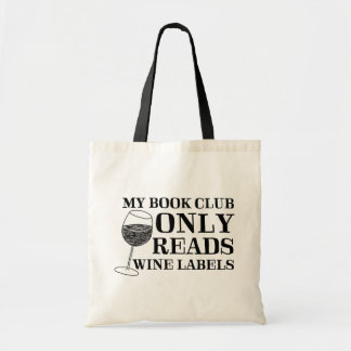 Mein Buchclub liest nur Weinmarken-Tasche Tragetasche
