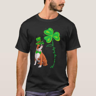 Mein Bull Hund ist mein Glücksbringer Kleeblatt St T-Shirt