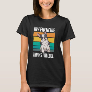 Mein Bulldog denkt, ich bin Cool Retro Bulldog Ow T-Shirt