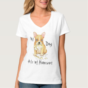Mein Bulldog hat meine Hausaufgaben aufgetragen T-Shirt
