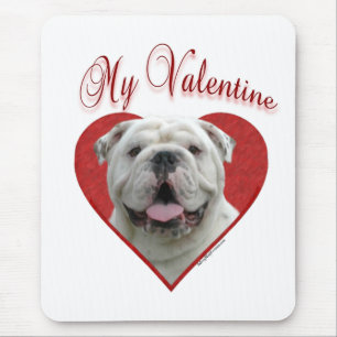 Mein Bulldog Valentine Mousepad