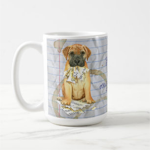 Mein Bullmastiff hat meinen Lektionsplan aufgegrif Kaffeetasse