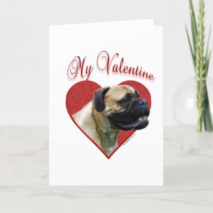 Mein Bullmastiff Valentine Feiertagskarte