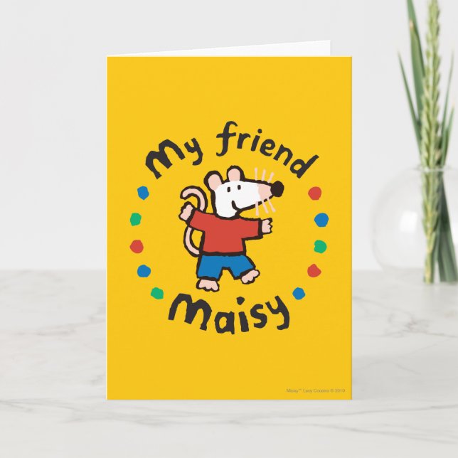 Mein bunter Kreis-Entwurf Freund-Maisy Karte (Vorderseite)