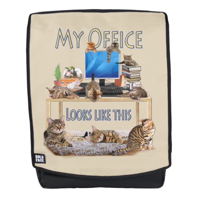 Mein Büro sieht so aus Rucksack (Vorderseite)