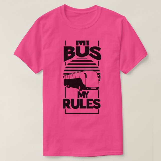 Mein Bus, mein Busfahrer T-Shirt (Design vorne)