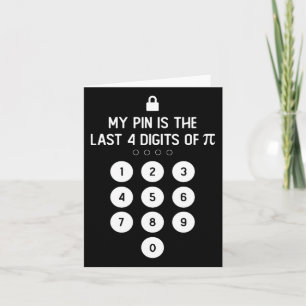 Mein Button sind die letzten 4 Ziffern des Pi-Zahl Karte