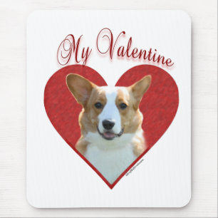 Mein Cardigan Welsh Corgi Valentine Mousepad