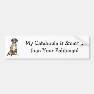 Mein Catahoula ist intelligenter als Ihr Politiker Autoaufkleber