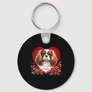 Mein Cavalier ist mein Valentins Hund Mama und Pap Schlüsselanhänger