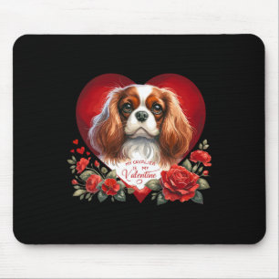 Mein Cavalier ist mein Valentinstag Hund Mama und Mousepad