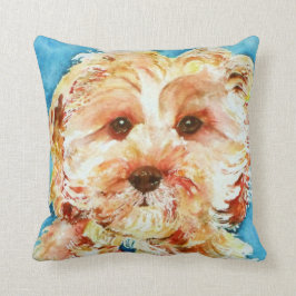 Mein cavapoo Welpe "Ollie". Kissen