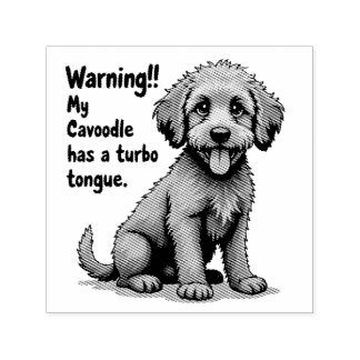 Mein Cavoodle Hat Eine Turbo-Zunge Permastempel