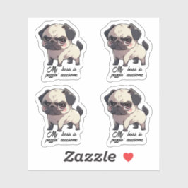 Mein Chef ist das phantastische Vinyl-Sticker-Set  Aufkleber