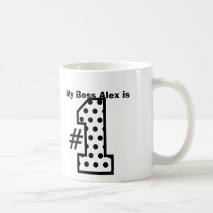 Mein CHEF ist gemusterte Zahl B01 der Nr.-eine Kaffeetasse