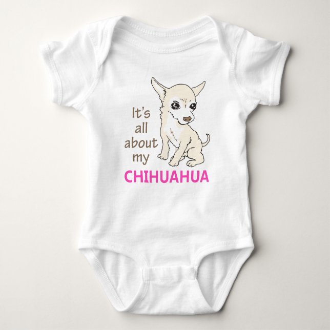 Mein Chihuahua Baby Strampler (Vorderseite)