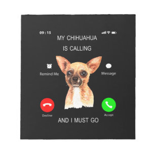 Mein Chihuahua ruft _ Ich muss mehr eigenständig H Notizblock
